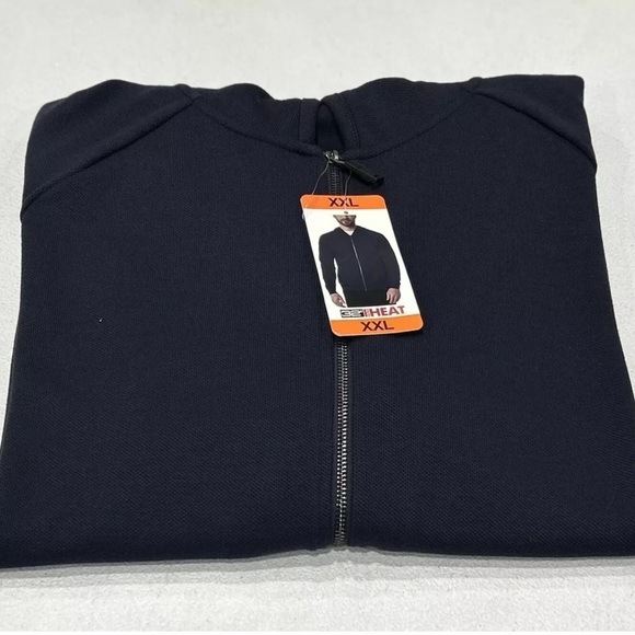 32 Degrees Heat Men's Full Zip Hooded Jacket, Blue, Size XXL - Picture 4 of 12